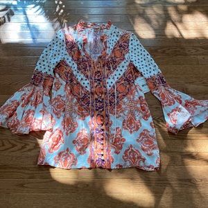 Free people oversized shirt, size XS